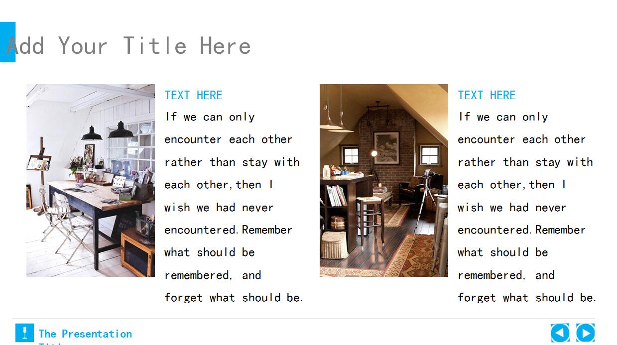 简约欧美风年终工作总结ppt模板