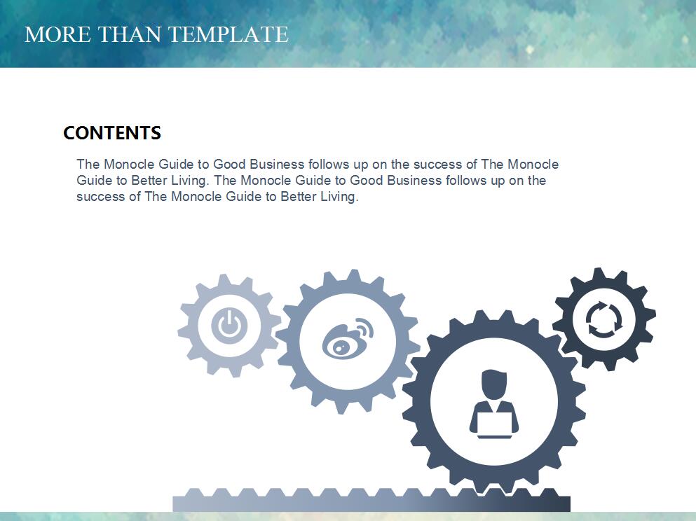 清爽简约年度工作计划ppt模板