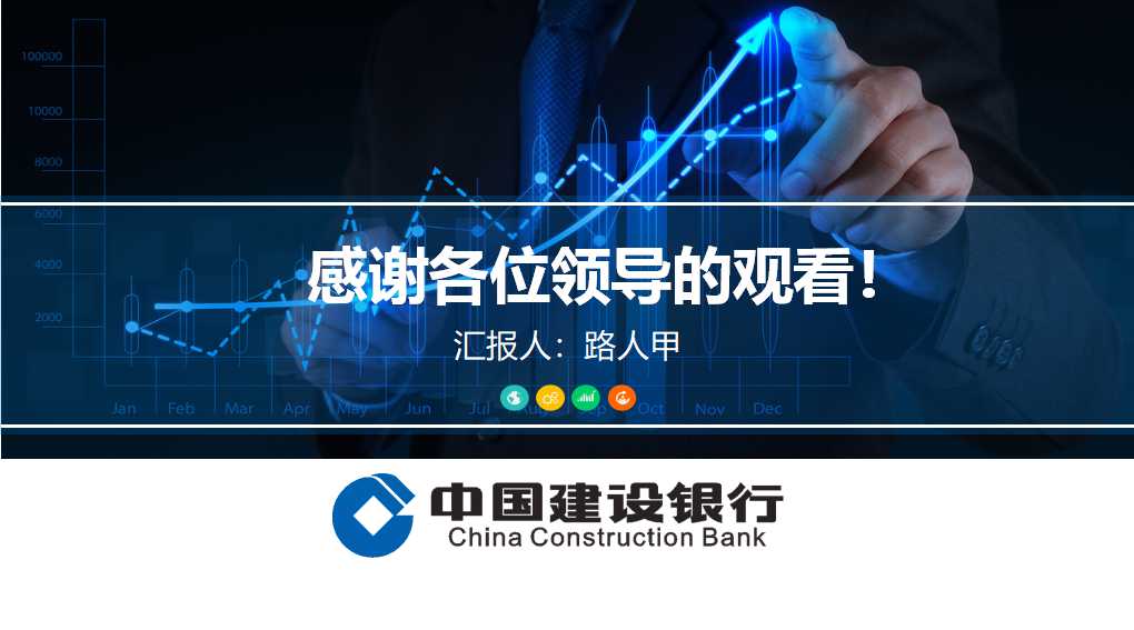 建设银行网银ppt模板