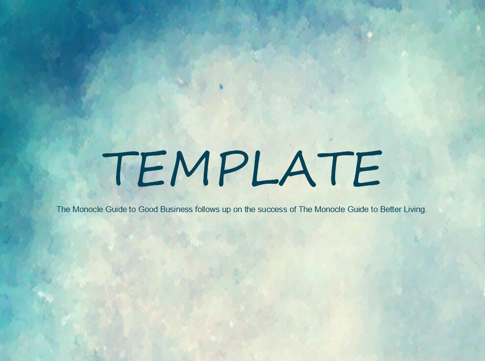 清爽简约年度工作计划ppt模板