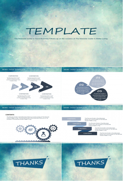 清爽简约年度工作计划ppt模板
