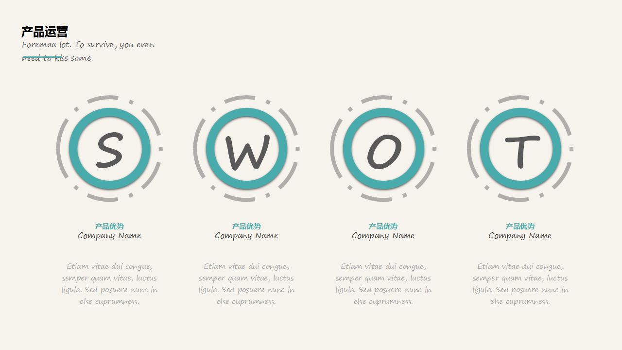 招商经理述职ppt模板