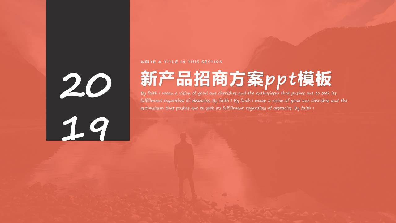 新产品招商方案ppt模板