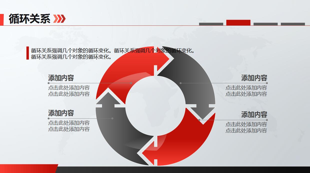 简约扁平化业项目宣传ppt模板