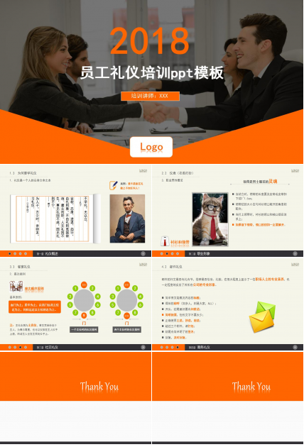 员工礼仪培训ppt模板