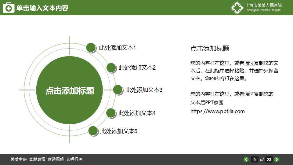护士年终工作总结ppt模板