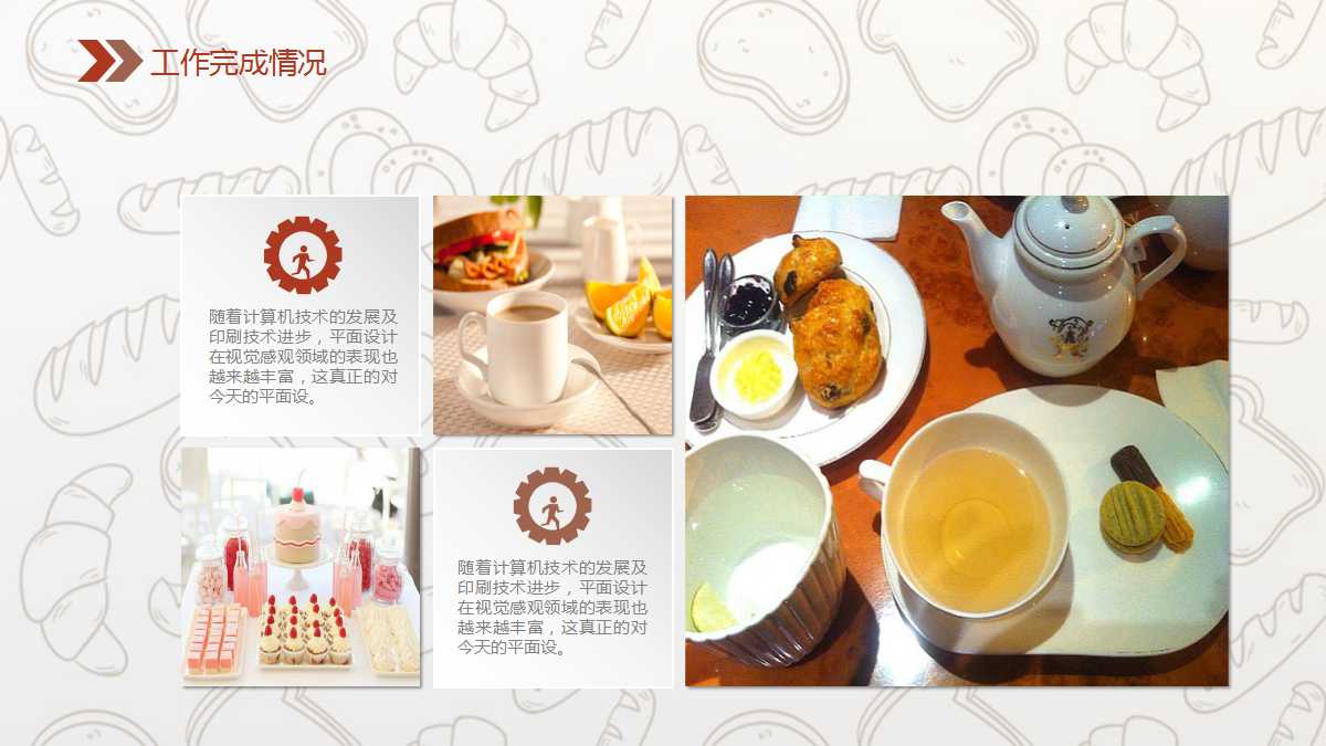 关于蛋糕的ppt模板
