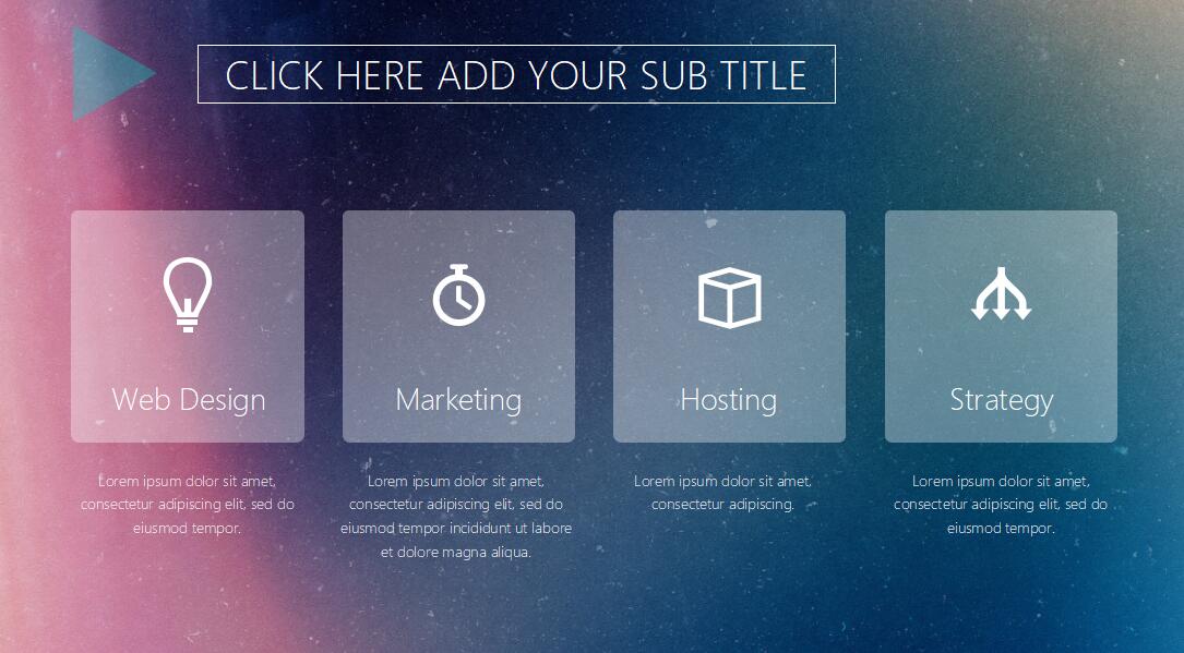 ios风格时尚工作年度总结ppt模板