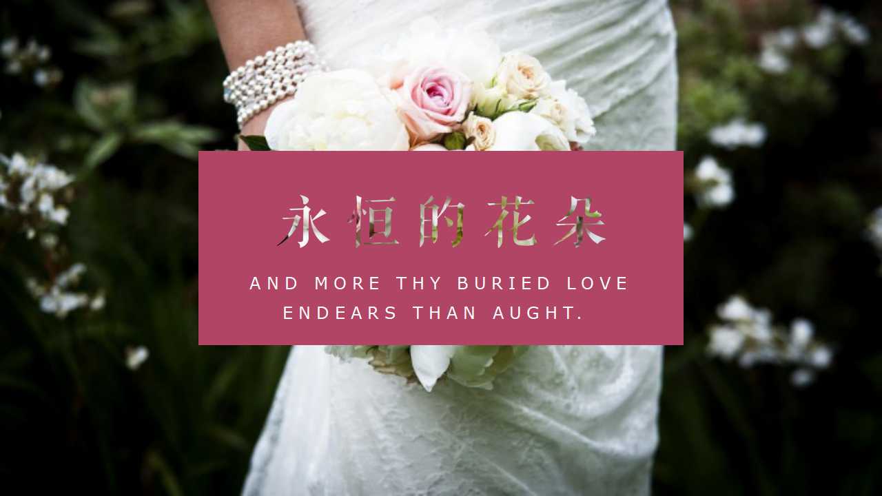 结婚照片ppt模板