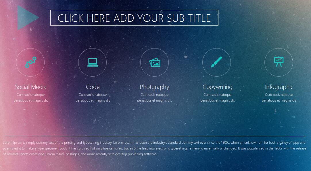 ios风格时尚工作年度总结ppt模板
