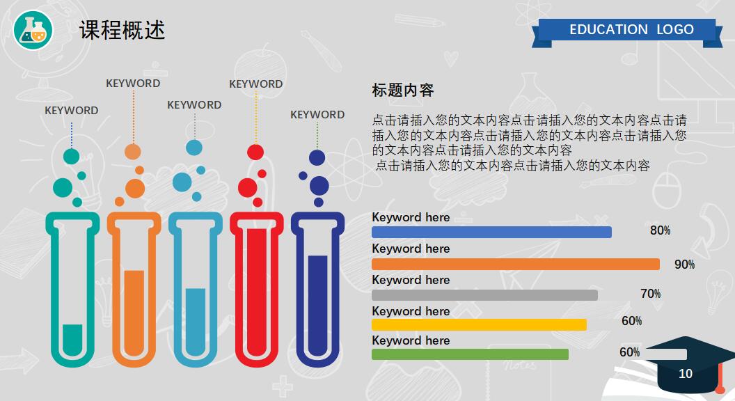 简约卡通儿童家庭教育ppt模板