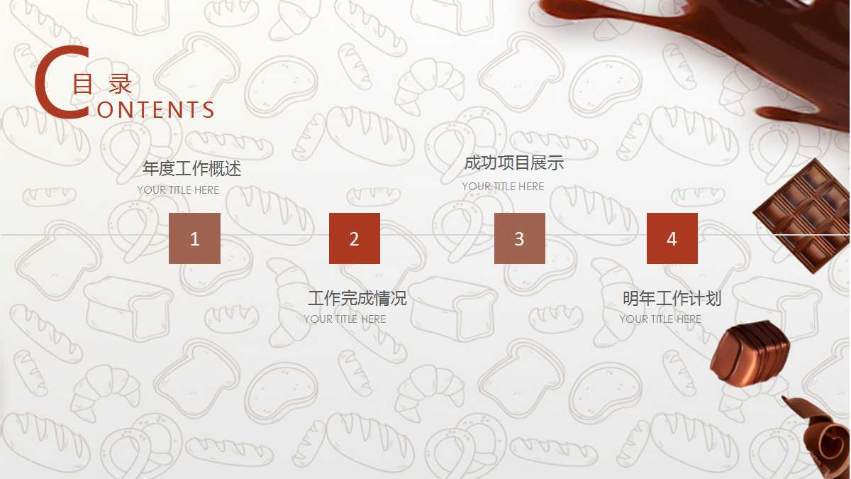 关于蛋糕的ppt模板