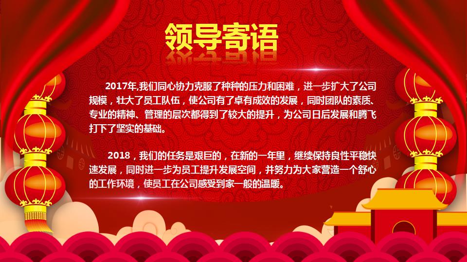 2018企业年会ppt模板