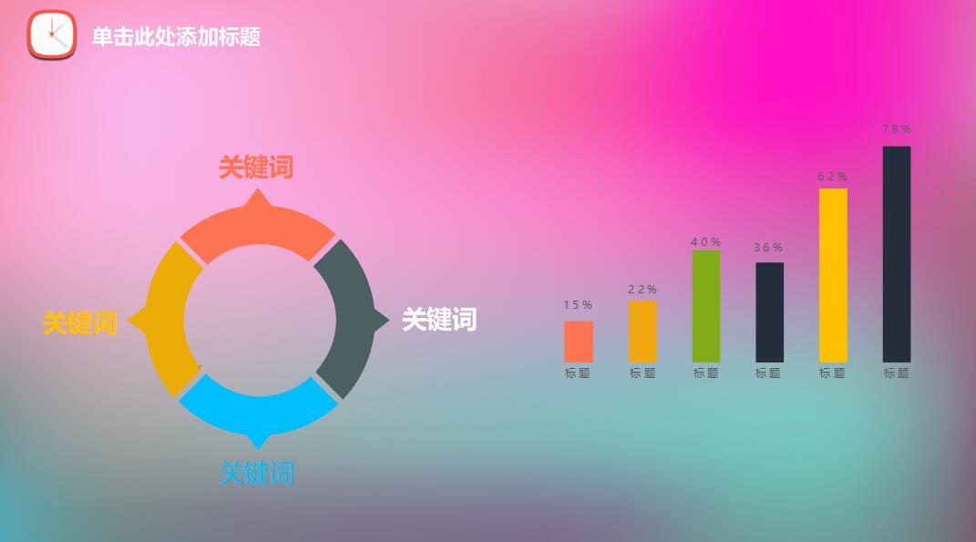 粉色简约年度个人总结报告ppt模板