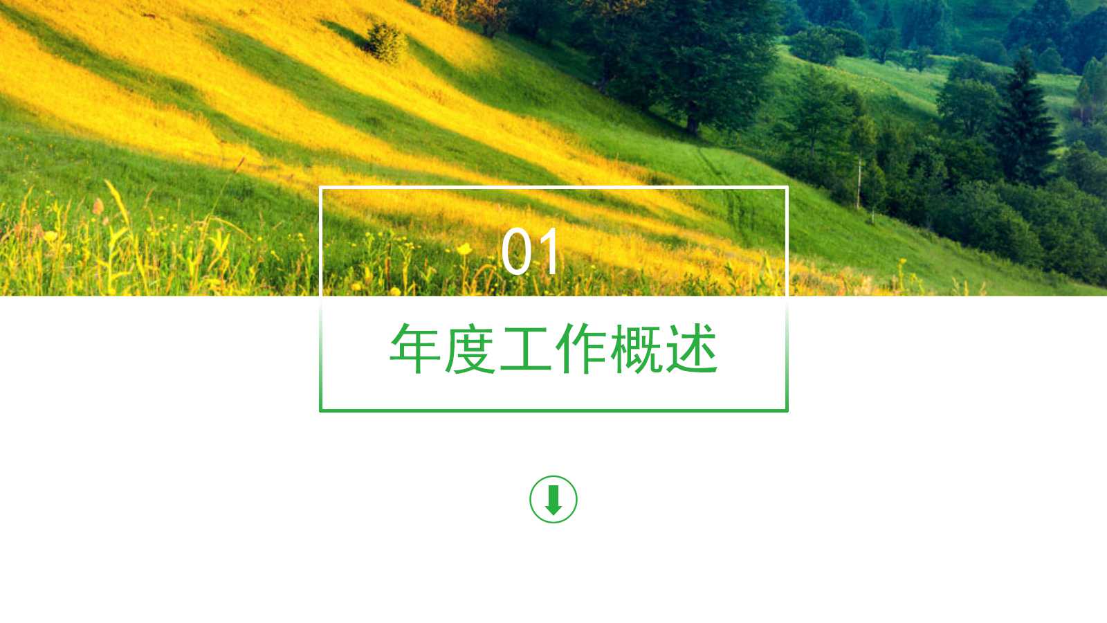 漂亮的风景模板_蓝天绿野