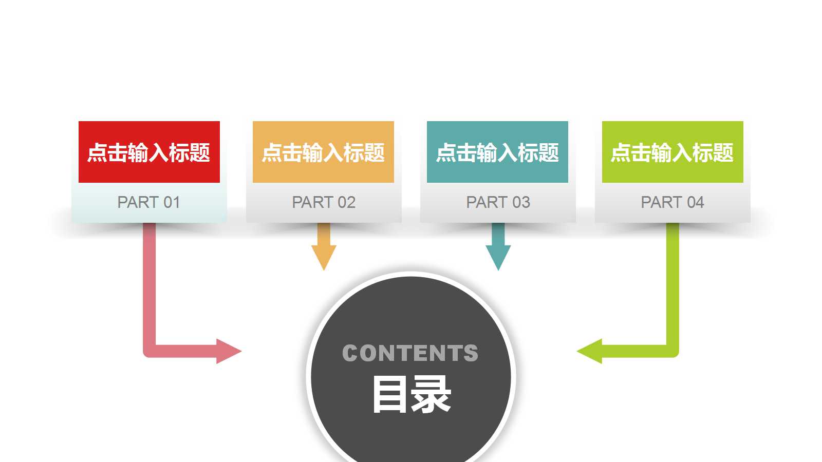 财务年终总结ppt目录