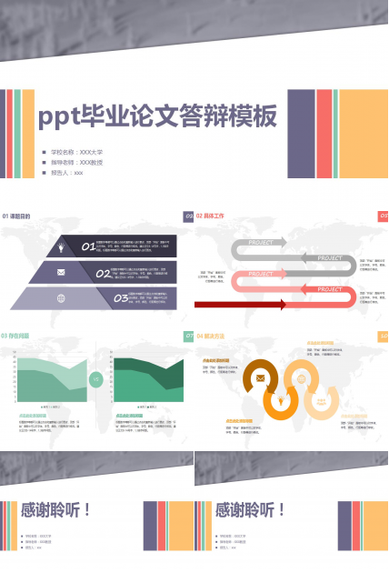 ppt毕业论文答辩模板