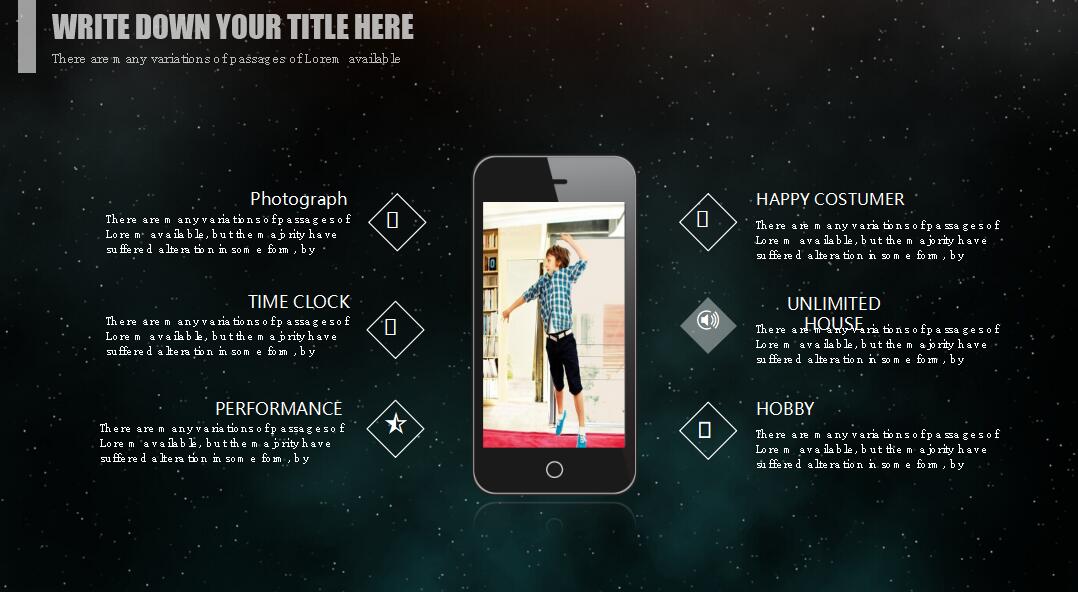 精美ios风格个人年终汇报ppt模板