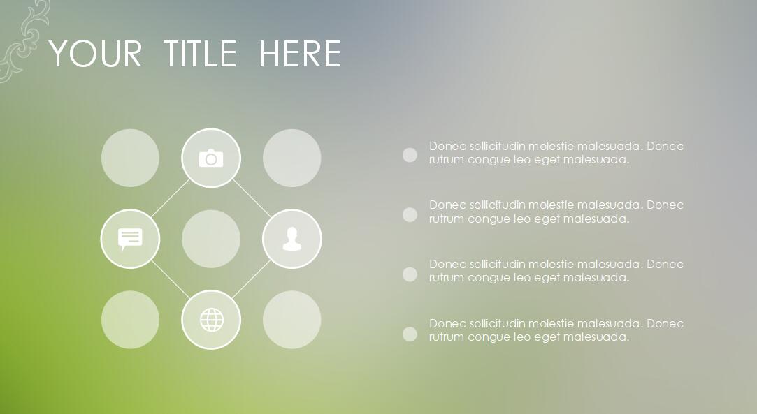 简约ios风格食品销售汇报ppt模板