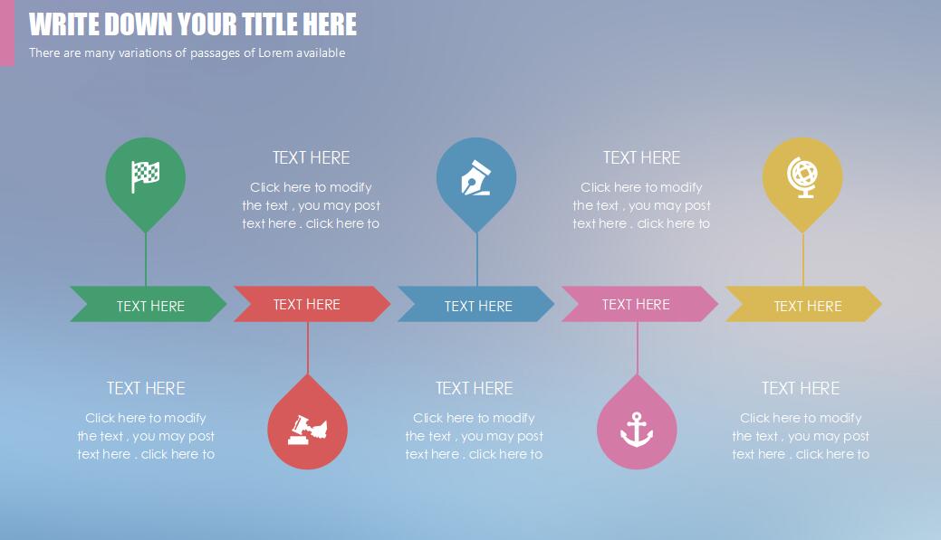 时尚ios风格项目工作汇报ppt模板