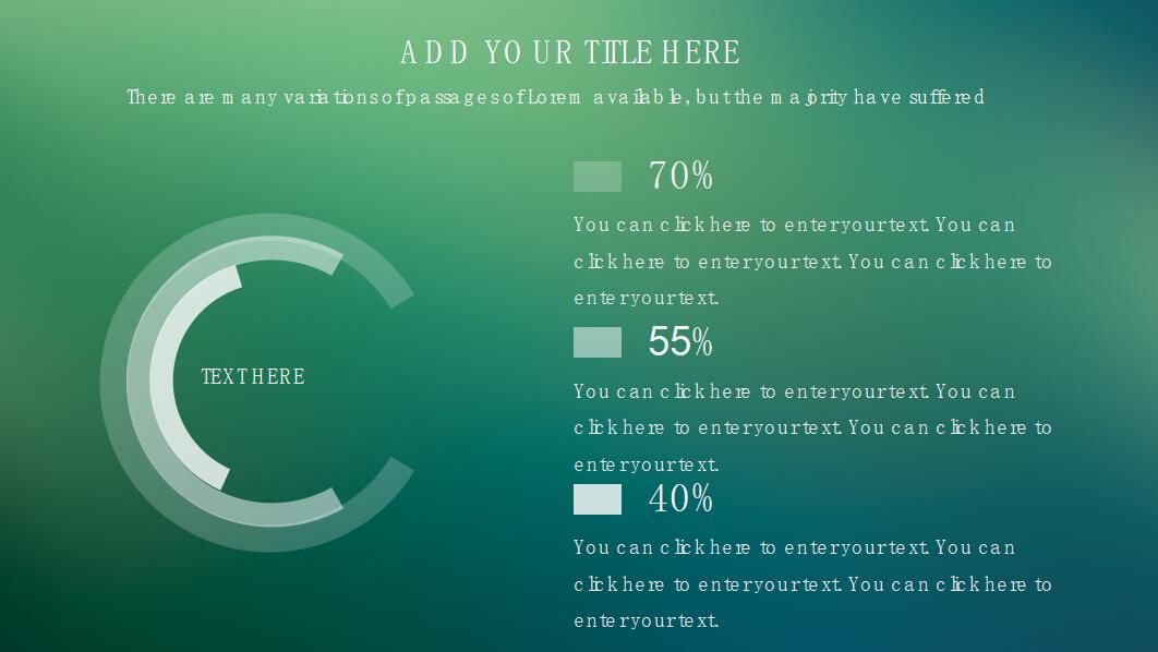绿色ios风格项目实施汇报ppt模板