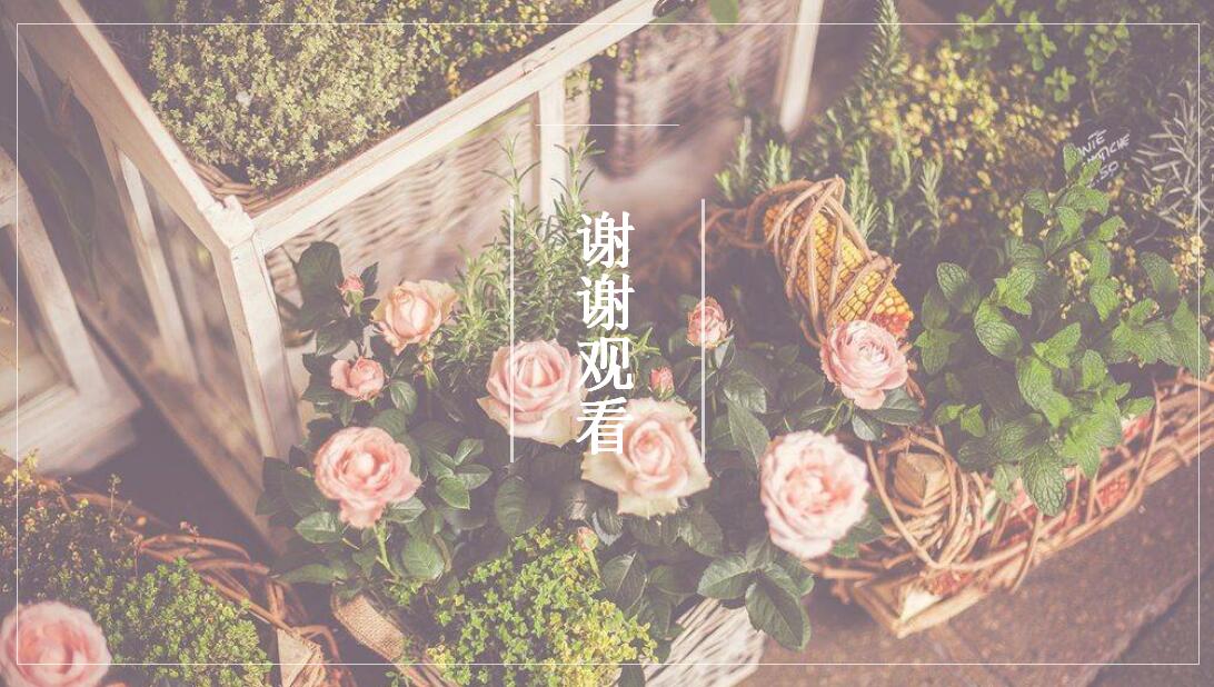 时尚小清新学生个人汇报ppt模板