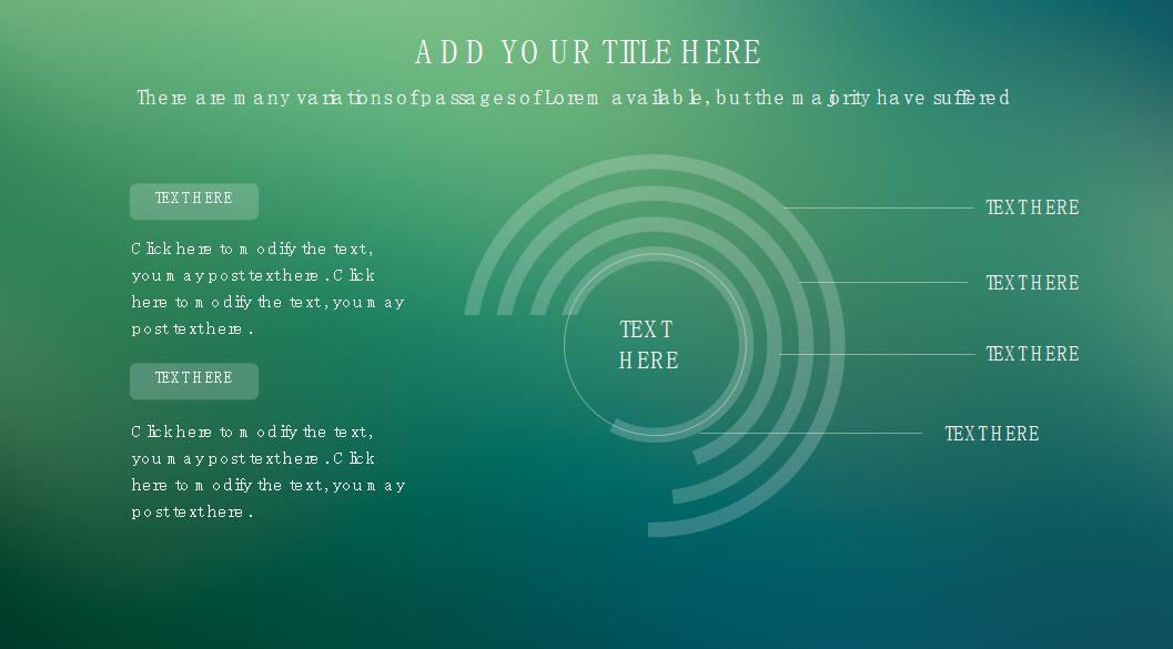 绿色ios风格项目实施汇报ppt模板