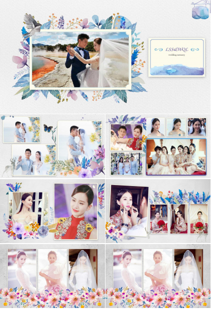 婚宴-浪漫婚礼PPT模板下载