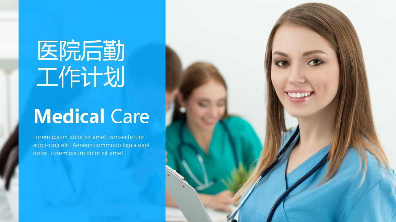 医院后勤工作计划ppt