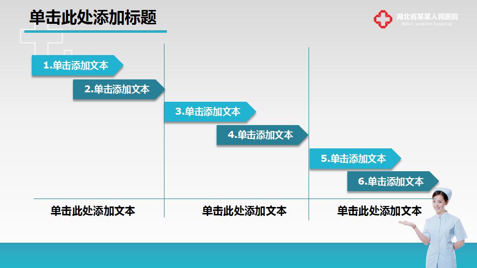 医院护士年终汇报ppt模板