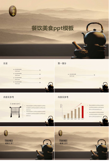餐饮美食ppt模板