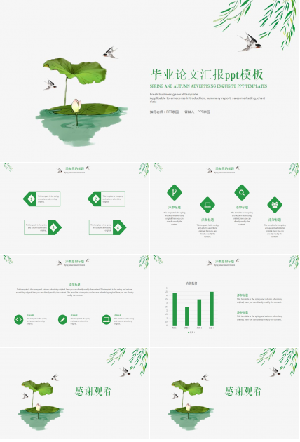 毕业论文汇报ppt模板