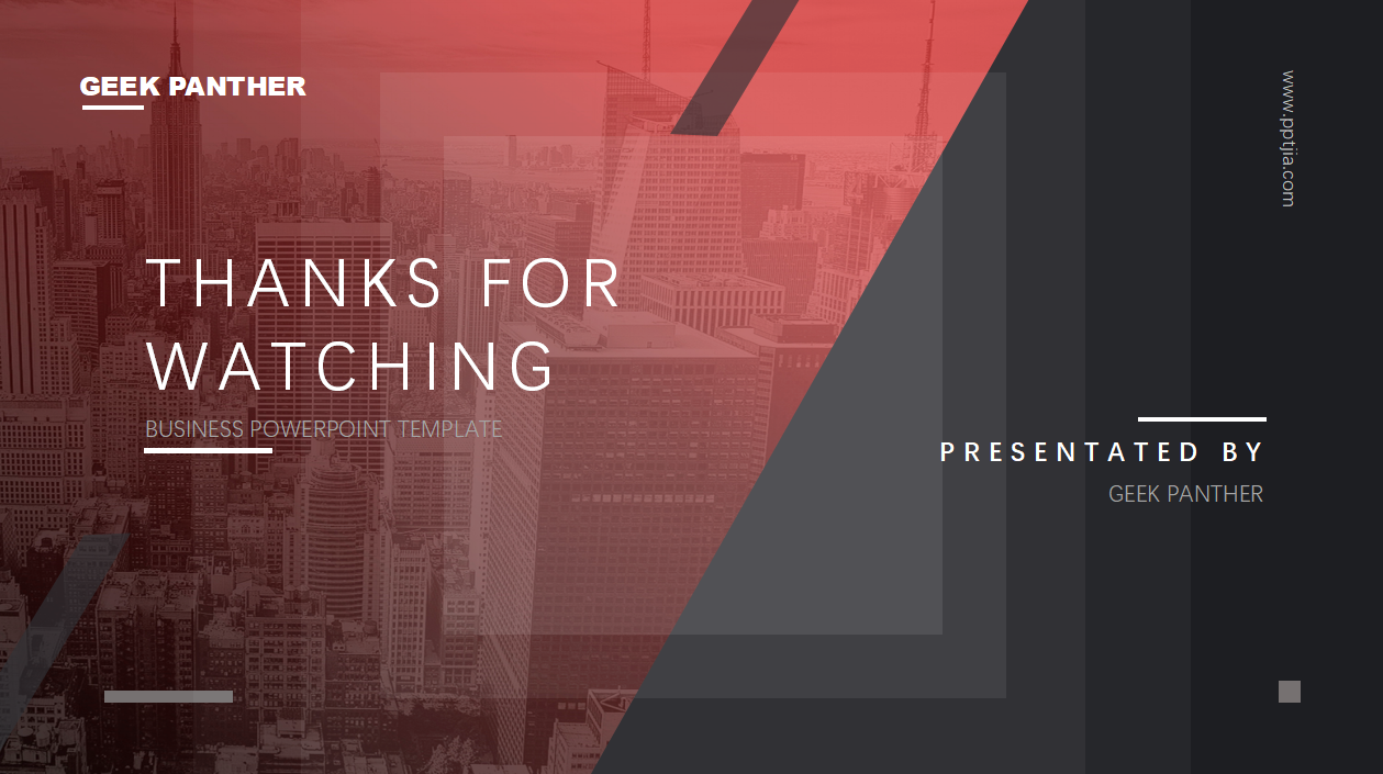 绯红色高端年终总结汇报ppt模板