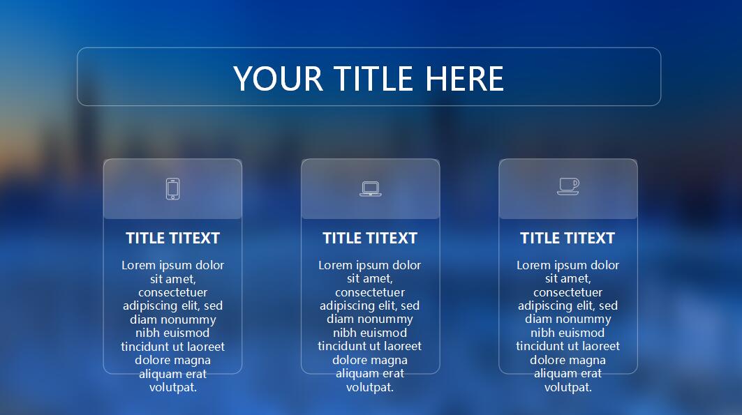 商务小清新商业报告ppt模板