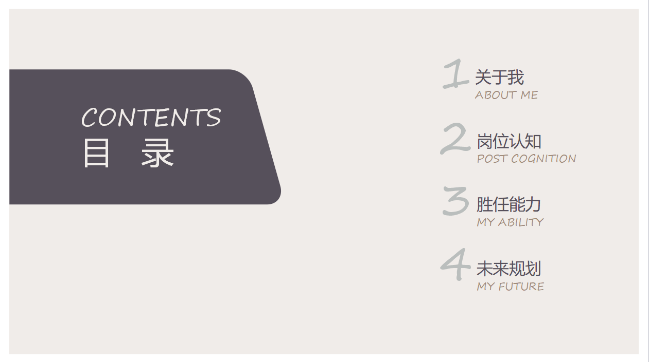 在校大学生简历ppt模板