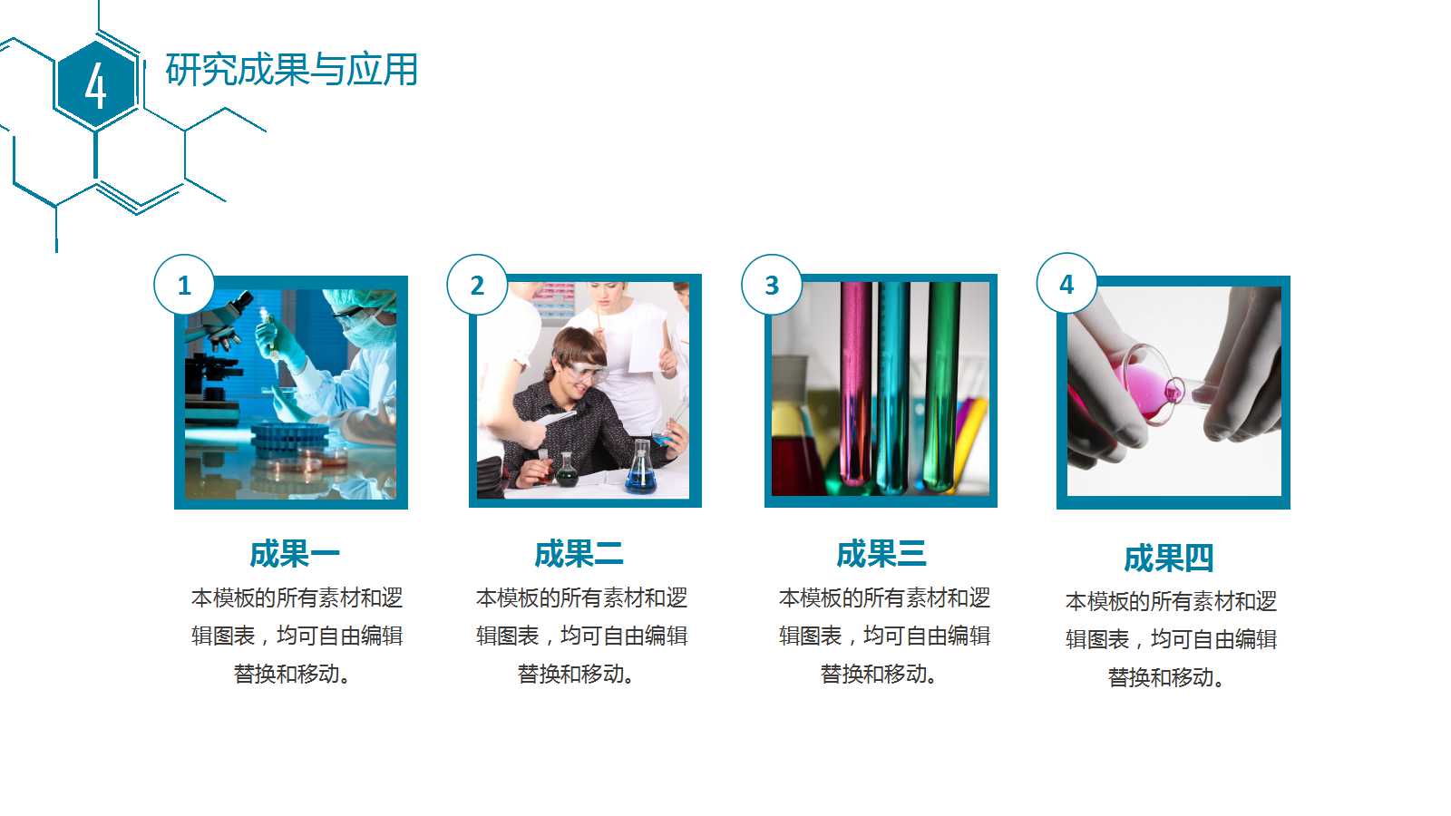 现代简约大气实验室化学课件ppt模板