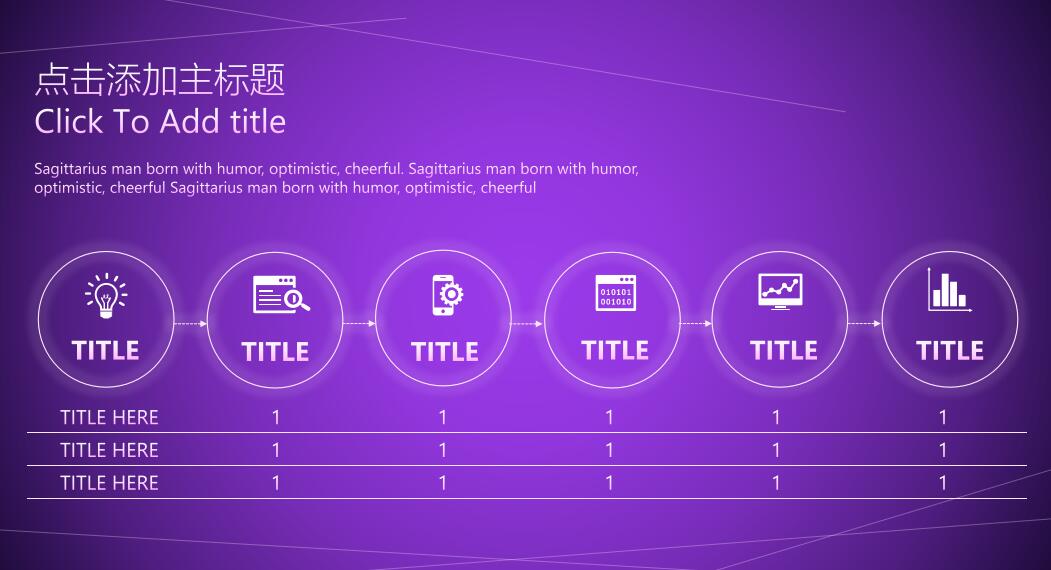 紫色科技行业商务汇报ppt模板