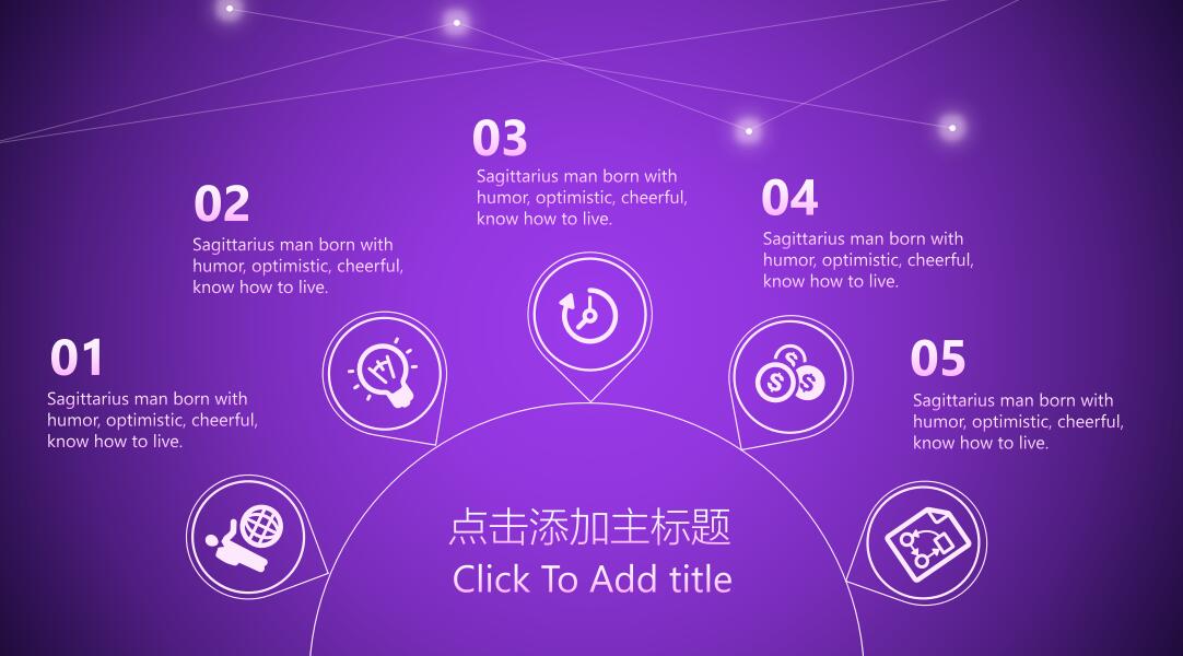 紫色科技行业商务汇报ppt模板