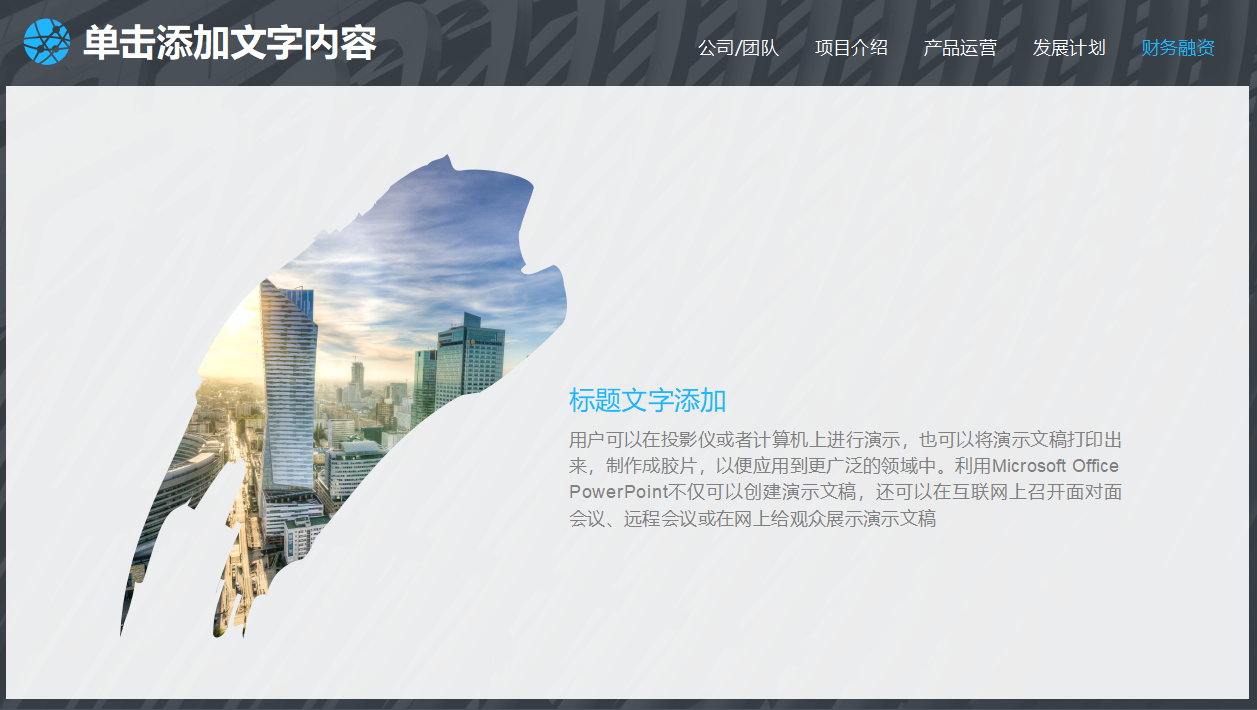 欧美风项目计划书通用ppt模板