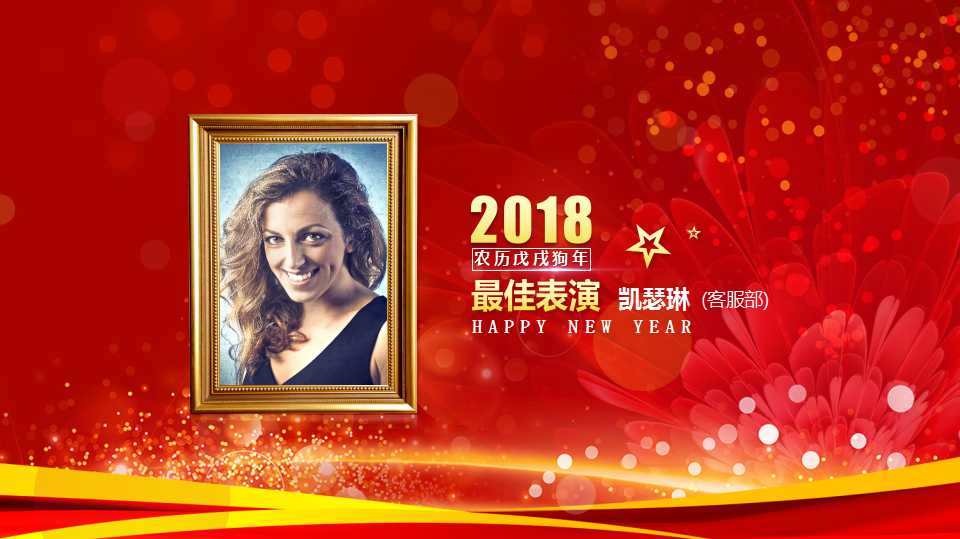 企业年会颁奖ppt模板