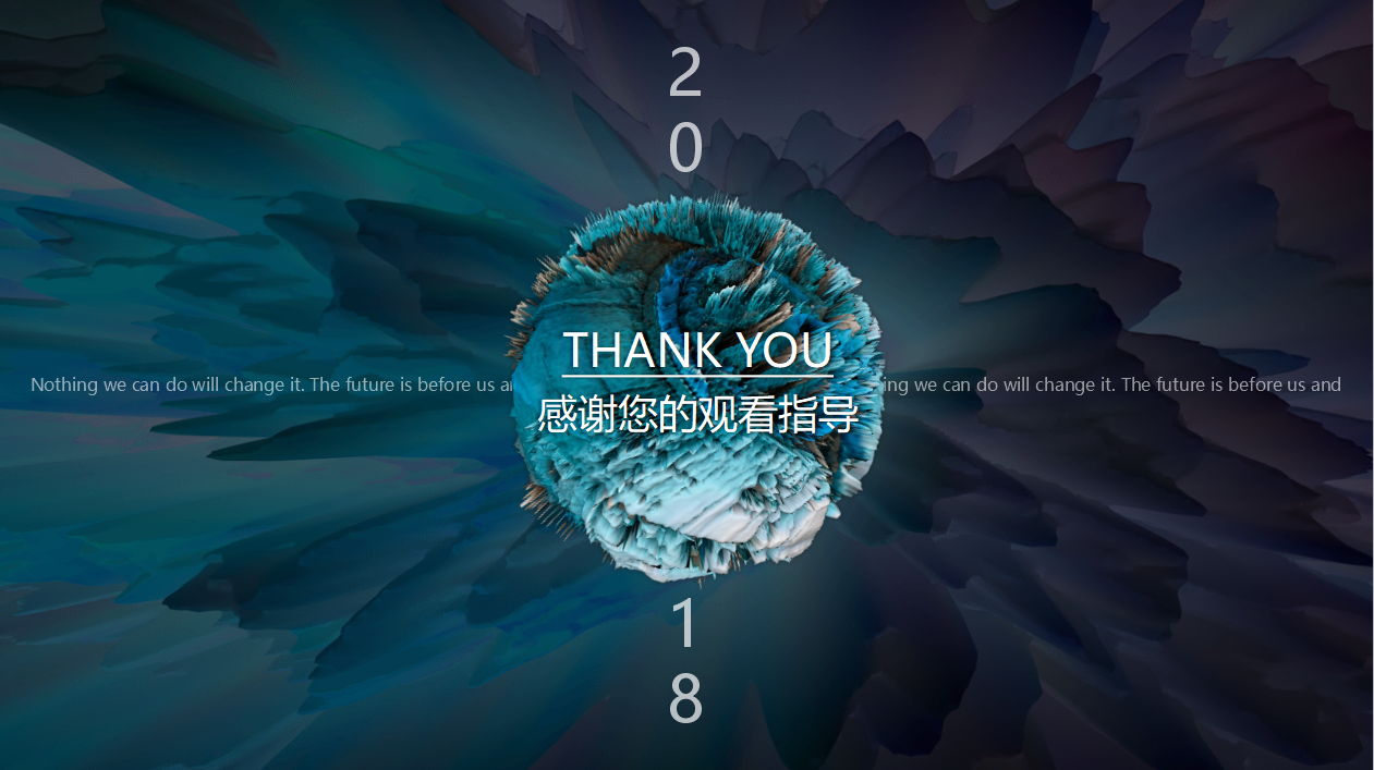 欧美风年度工作汇报ppt模板