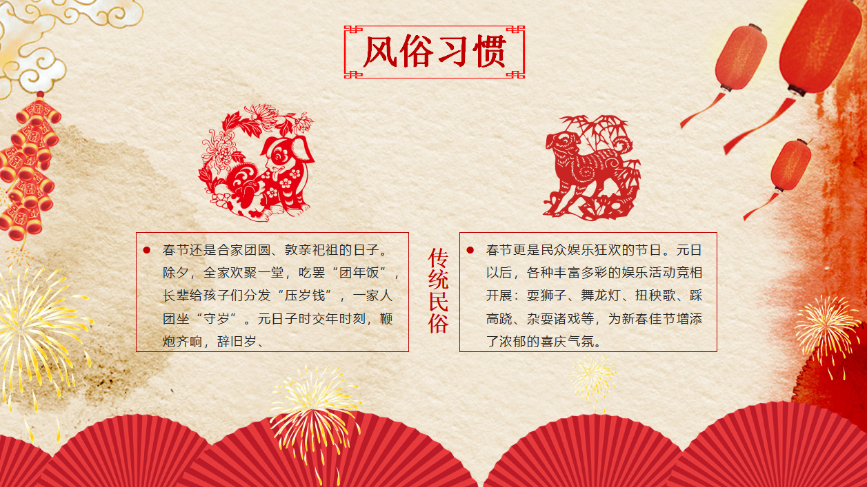 2018新年快乐ppt模板