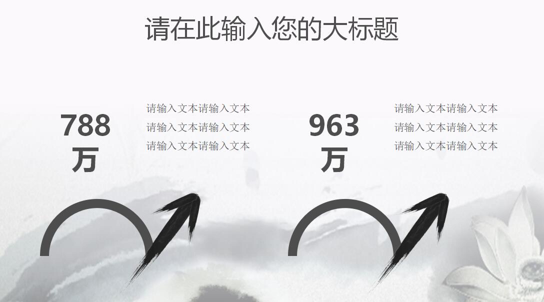 中国风水墨软件项目汇报ppt模板