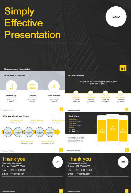 清新通用企业项目介绍ppt模板