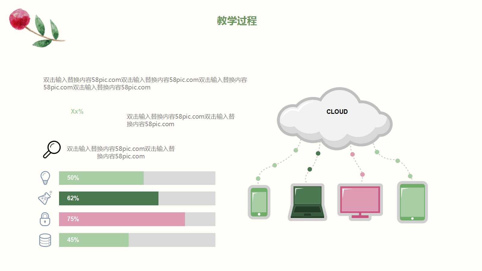 学校年终汇报ppt模板