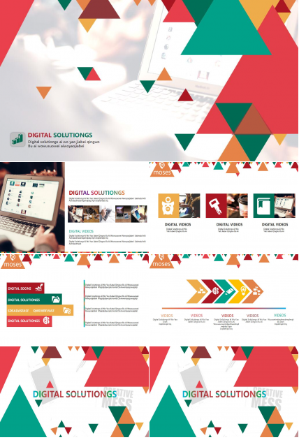 时尚简洁生产总结ppt模板