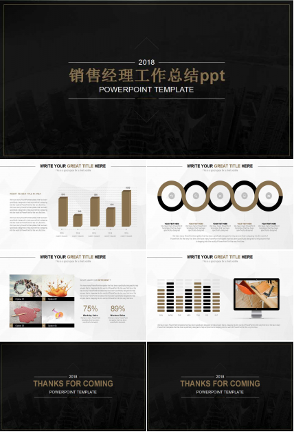 销售经理工作总结ppt