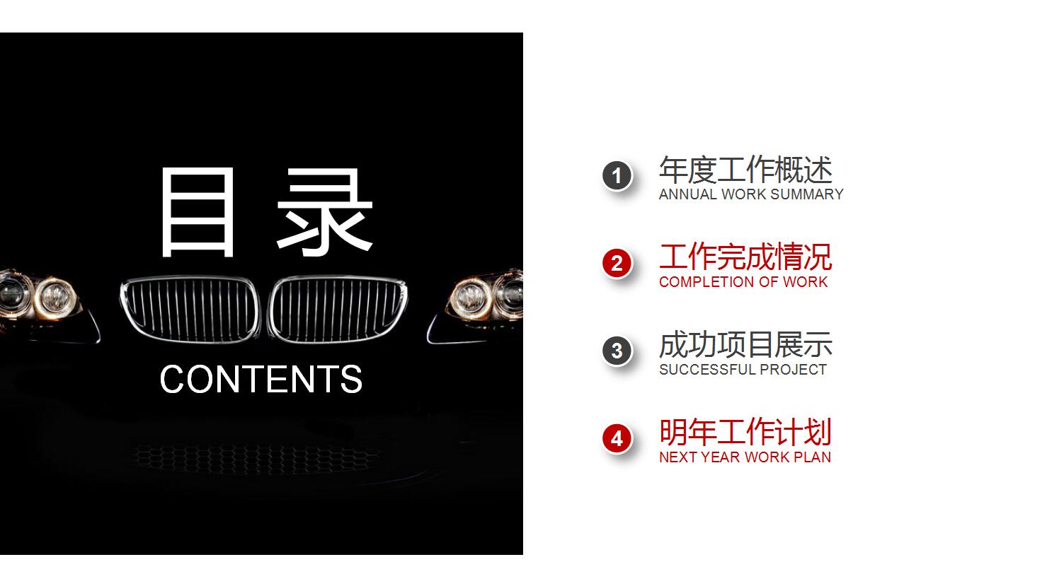 汽车行业汇报ppt模板