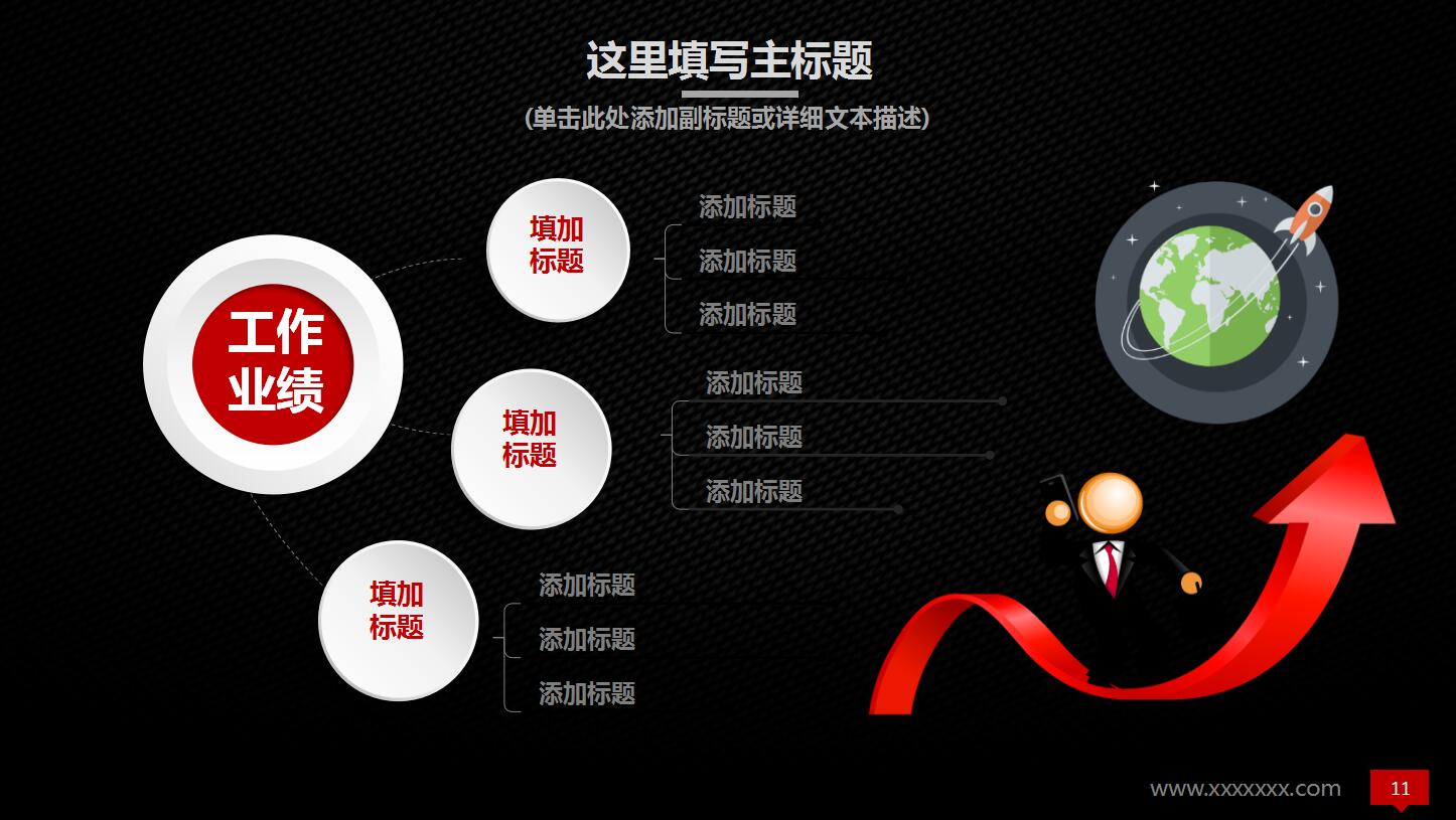 2018年度总结ppt模版