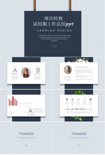 项目经理试用期工作总结ppt